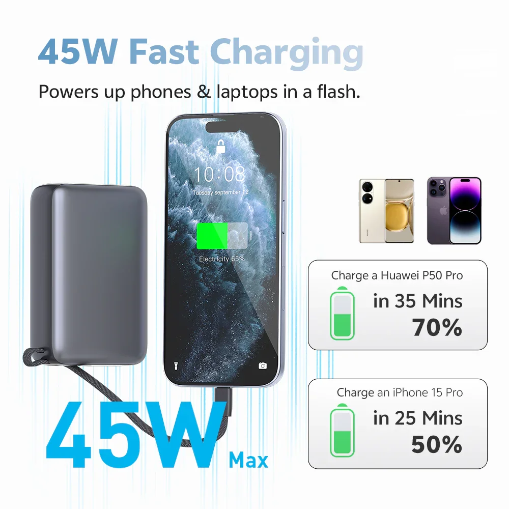 QCY 45W Charger PB20A - Image 9