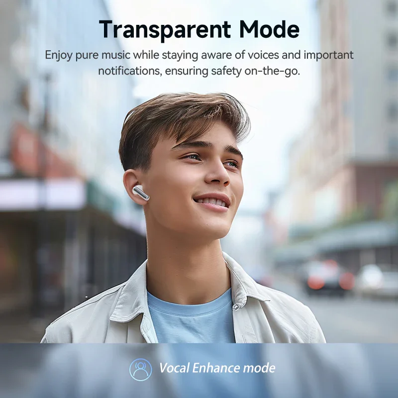 QCY MeloBuds N50 Wireless Earbuds, 45dB Hybrid ANC, 28H Playtime - Image 5