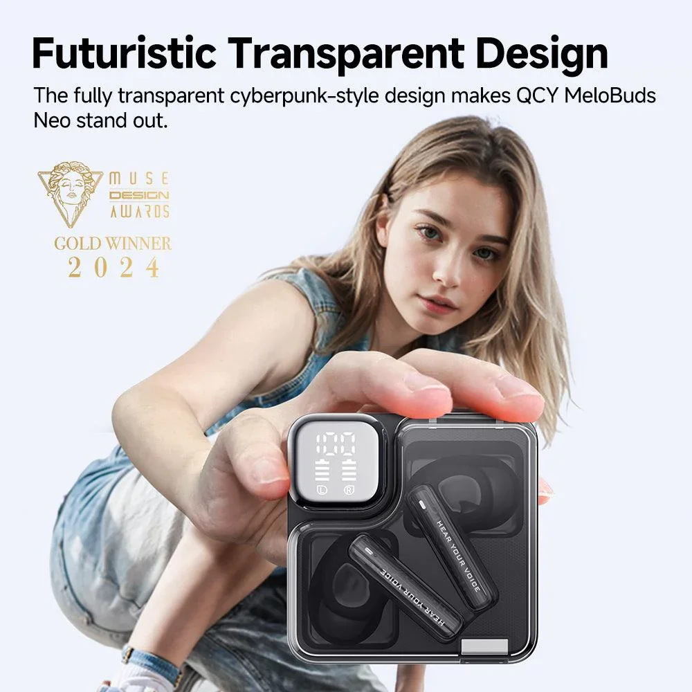 QCY MeloBuds Neo Wireless Earbuds, 24H Playtime, 68ms Low Latency - Image 23