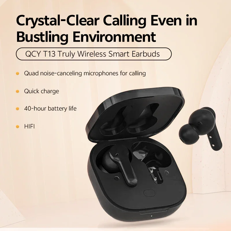 QCY T13 True Wireless Earbuds, ENC Noise Cancelling, 40H Playtime - Image 6