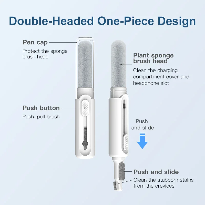 Earbuds Cleaning Pen Retractable Dual Tip - Image 6